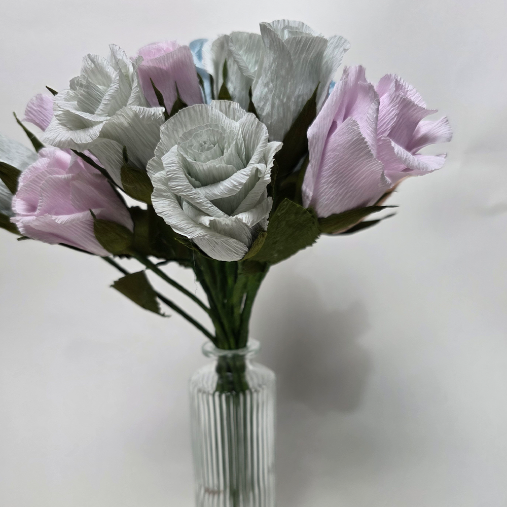 Handmade Crepe Paper Rose – Sold Individually