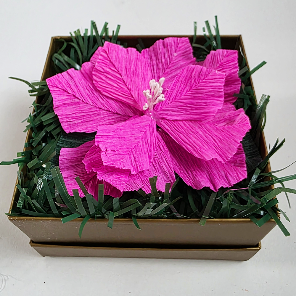 Pink Christmas Poinsettia – Mini Gift Box Arrangement