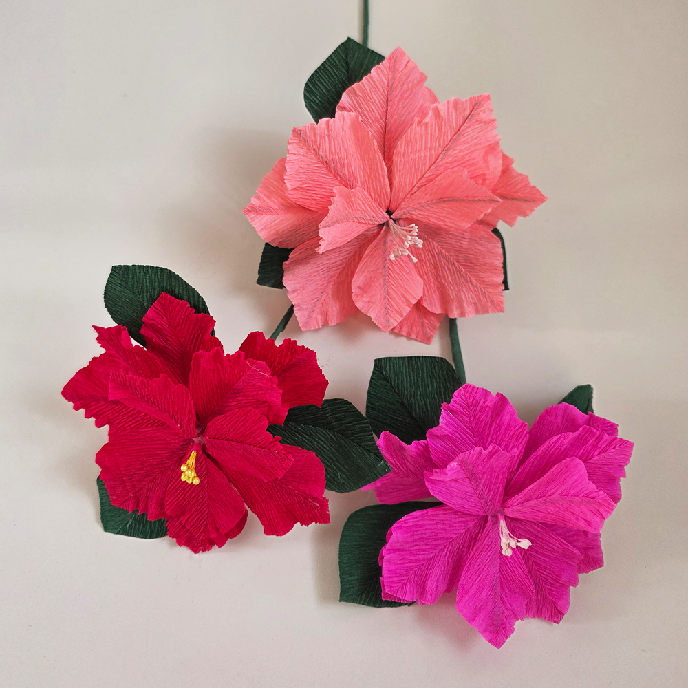 Handmade Crepe Paper Poinsettia – Christmas Ornament or Home Décor (Made to Order)