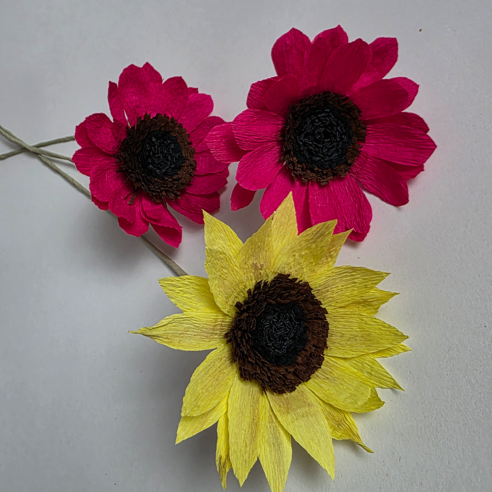 Handmade Crepe Paper Sunflower – Made to Order