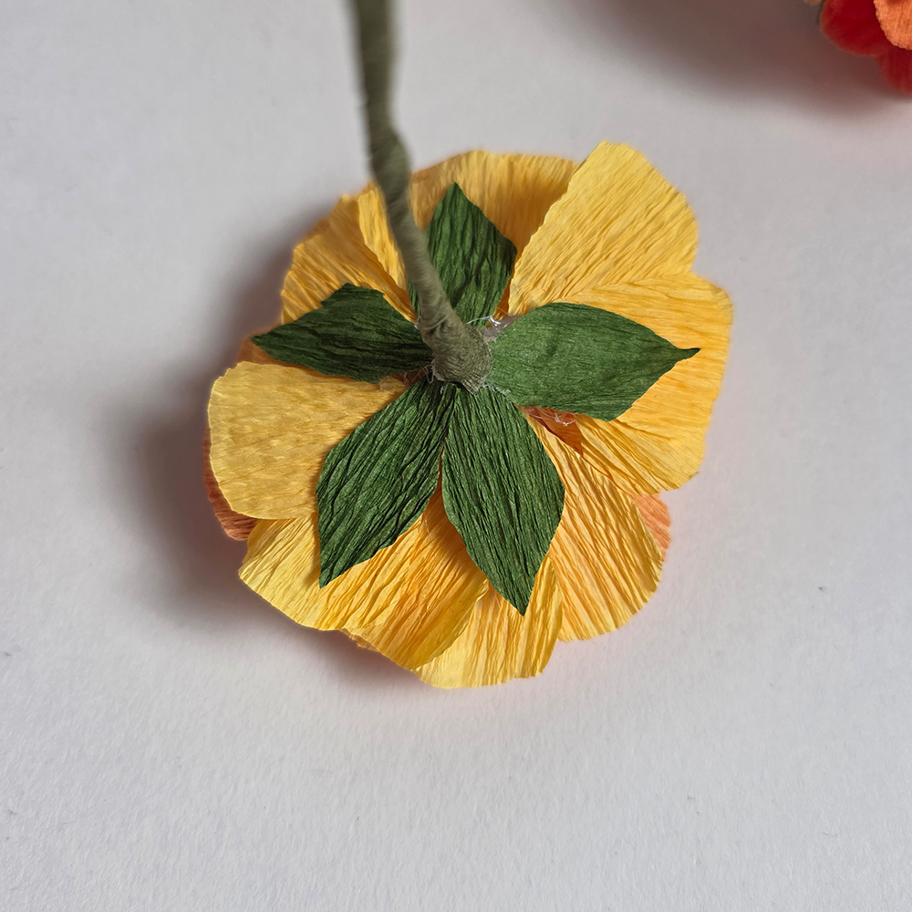 Handmade Crepe Paper Ranunculus – Custom Colours (Made to Order)