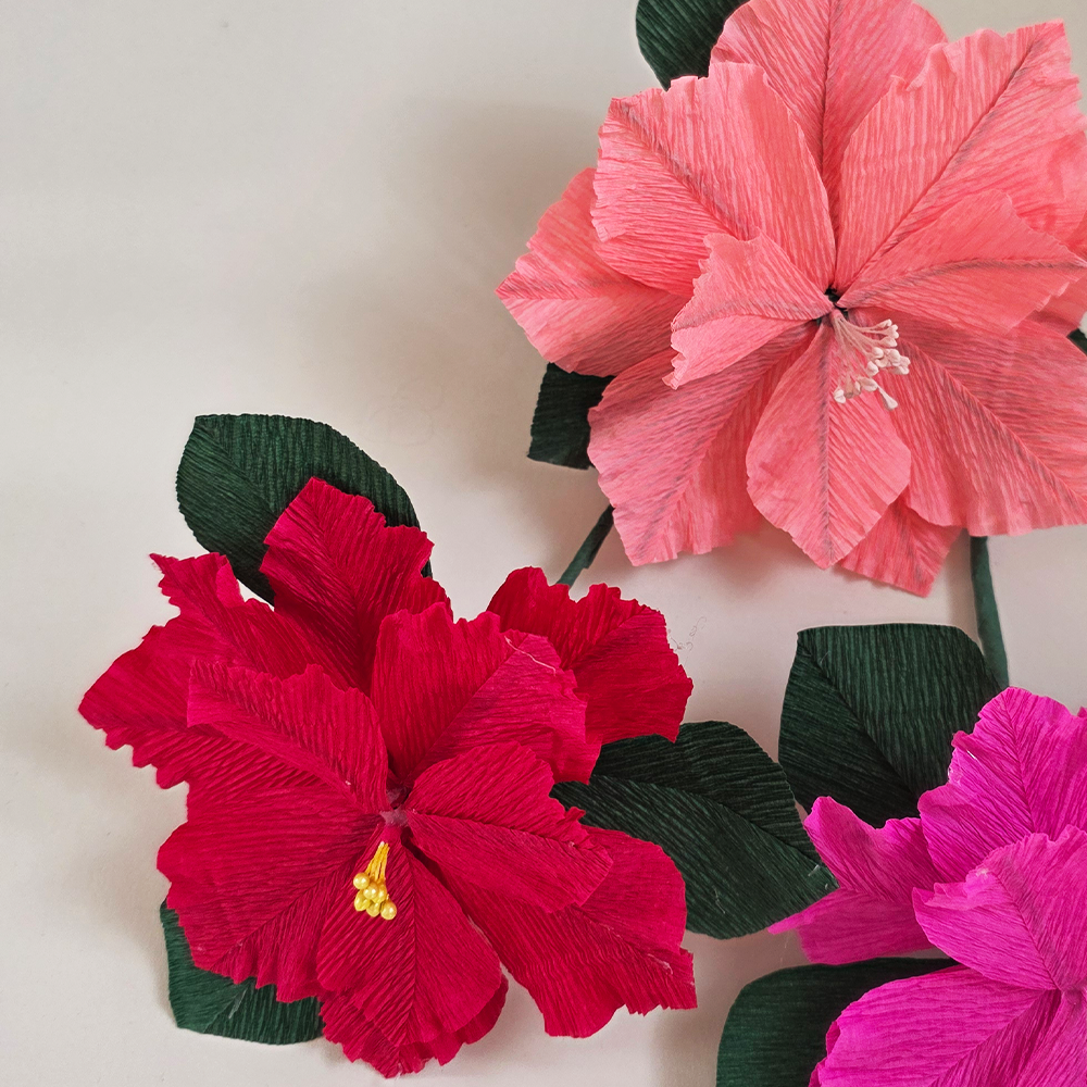 Handmade Crepe Paper Poinsettia – Christmas Ornament or Home Décor (Made to Order)