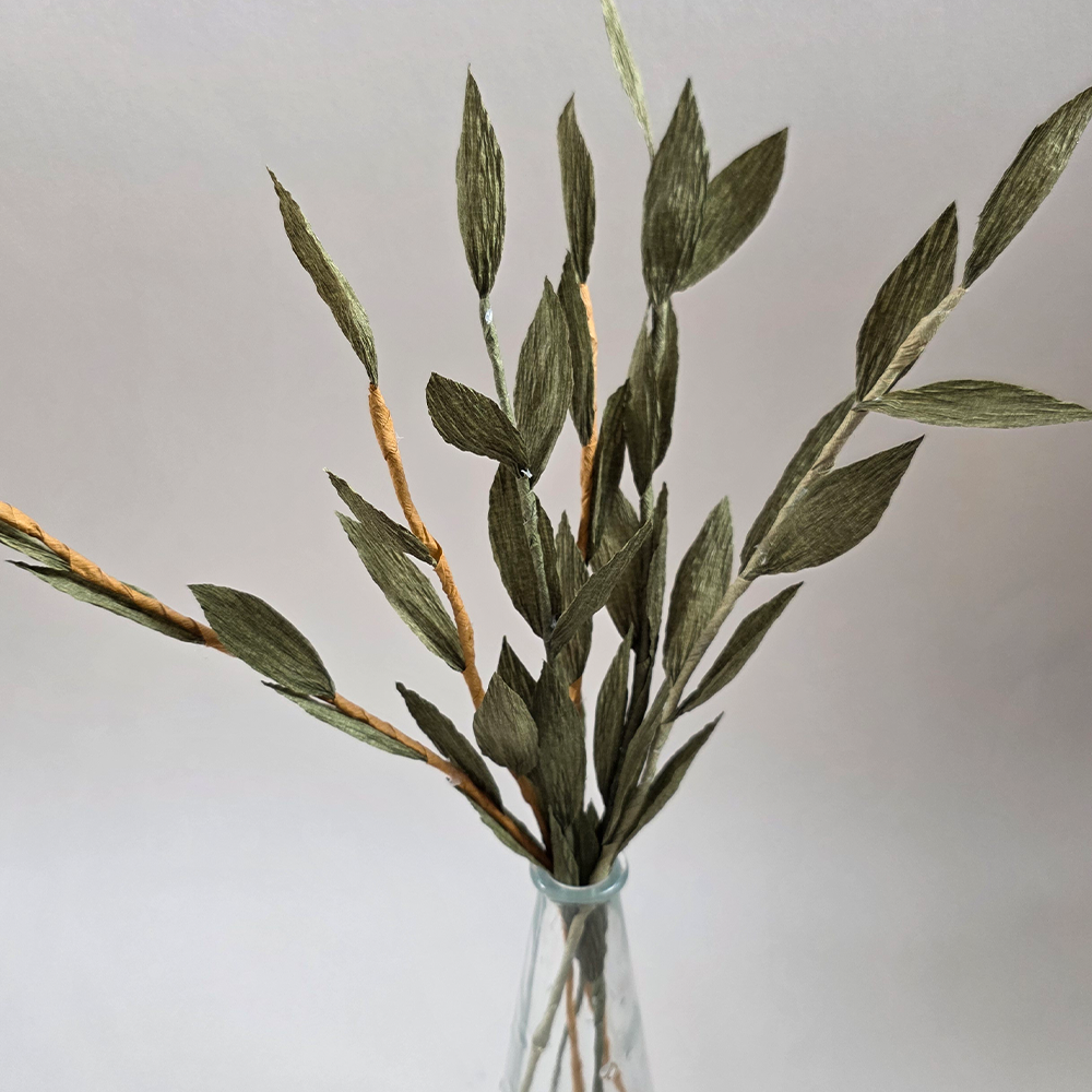 Paper Eucalyptus 6 Stems