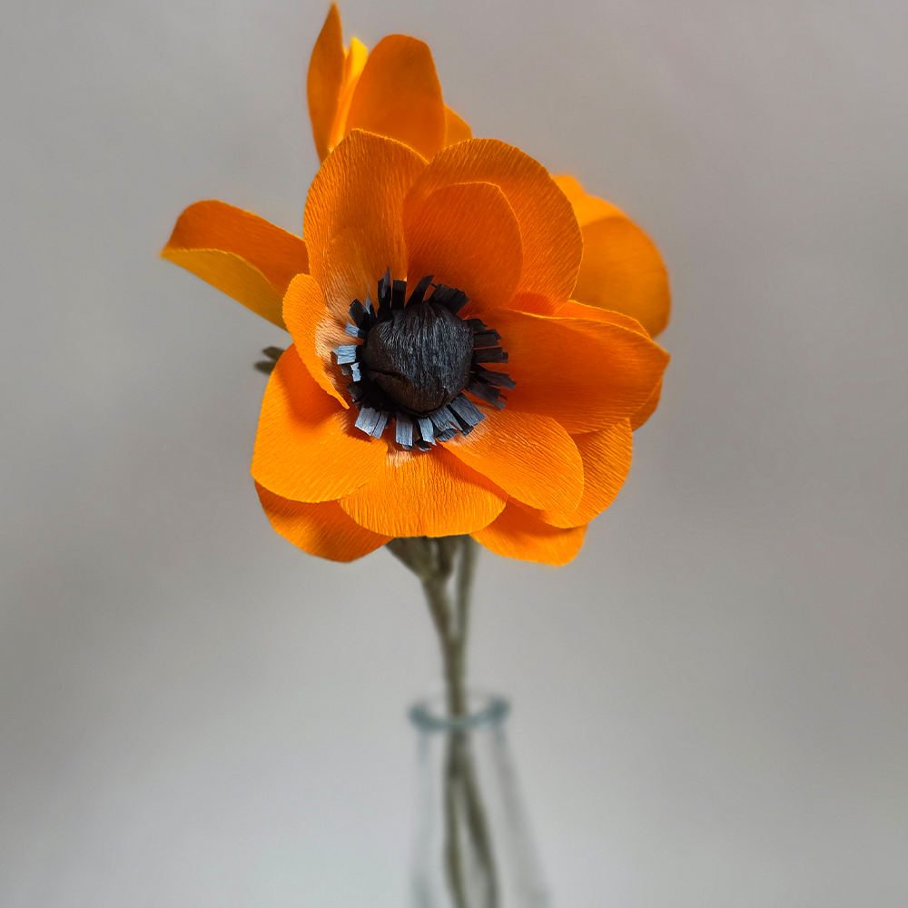 Handmade Doublette Crepe Paper Anemon