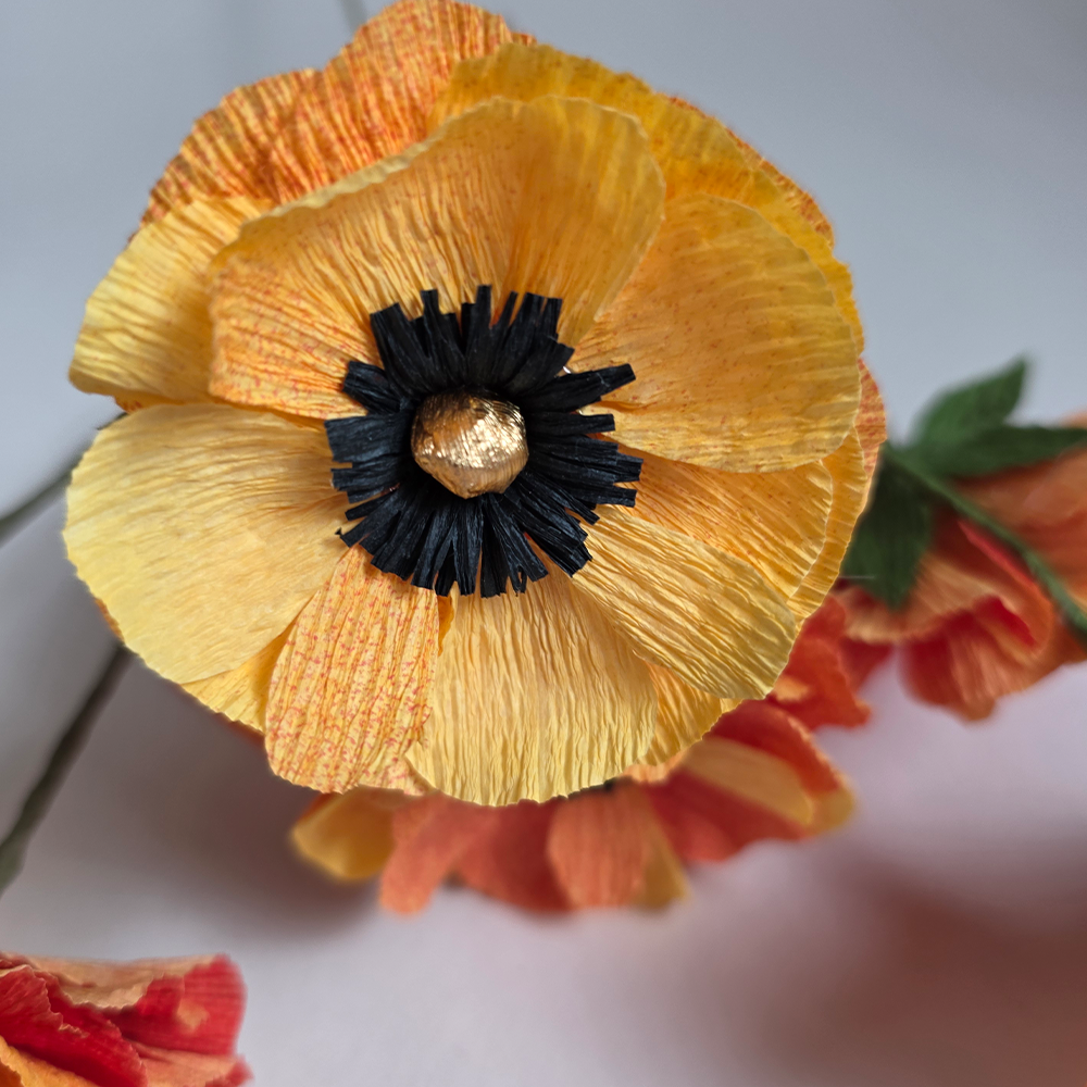 Handmade Crepe Paper Ranunculus – Custom Colours (Made to Order)