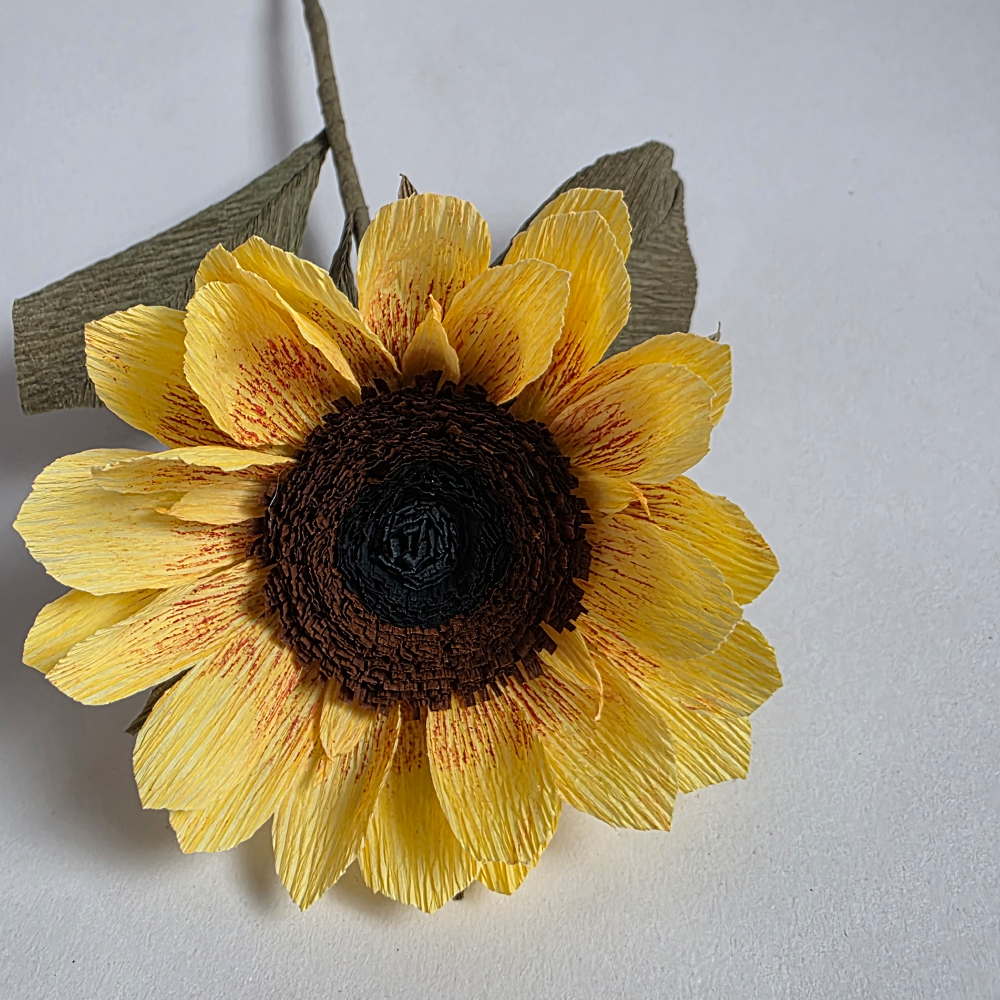 Handmade Crepe Paper Sunflower – Made to Order