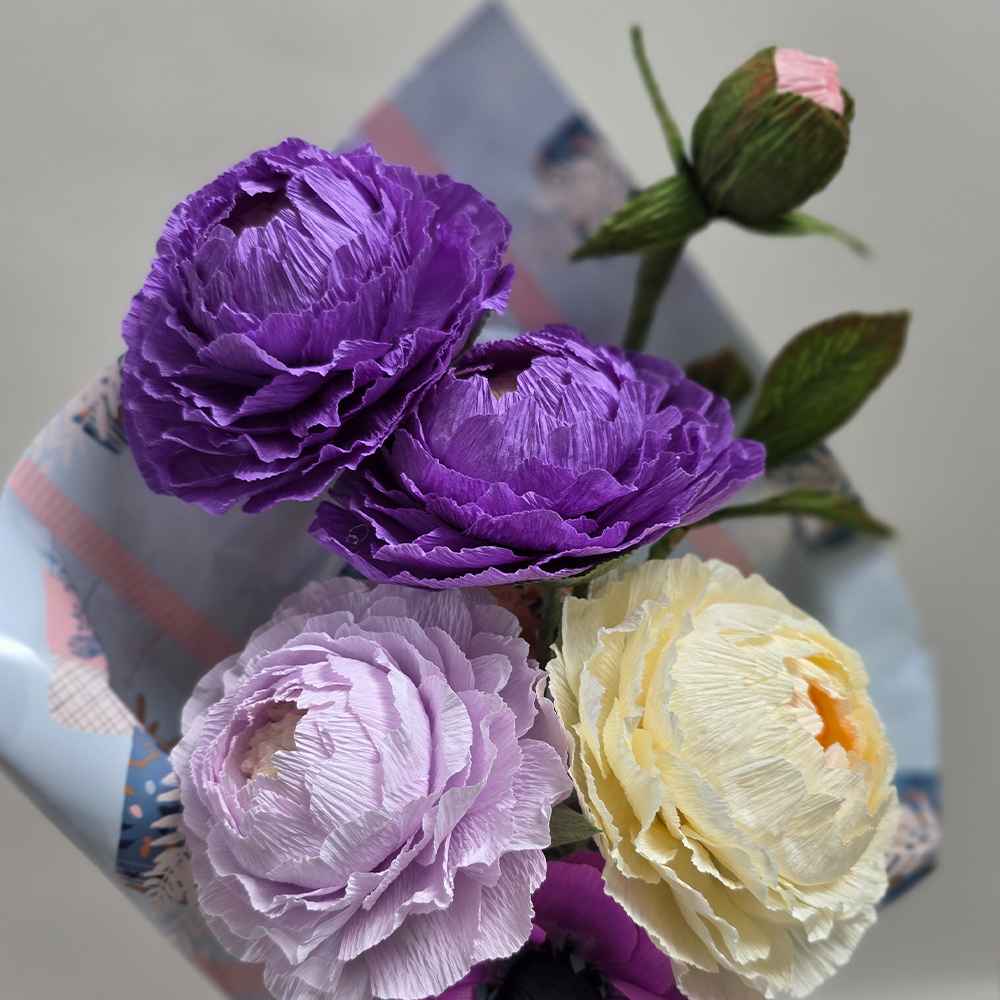 Lavender Dreams Bouquet – Handmade Paper Flowers