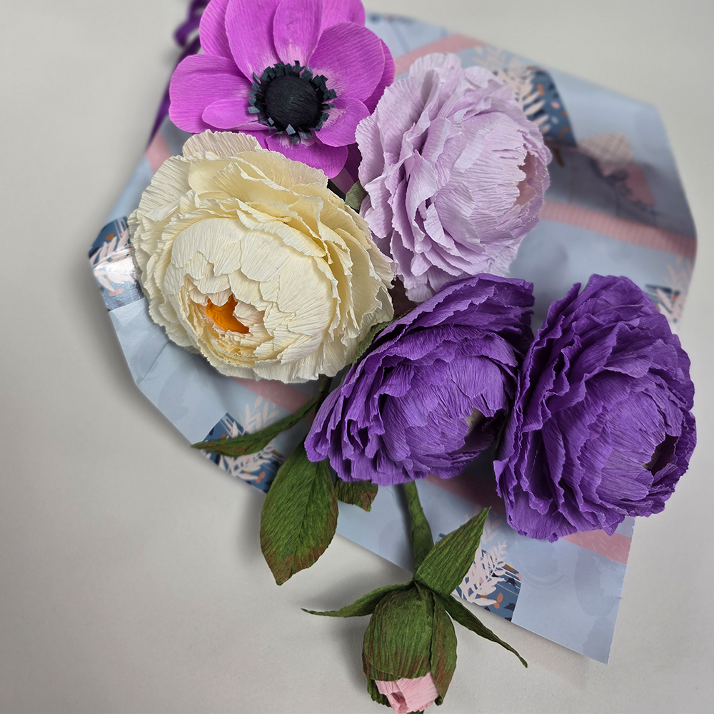 Lavender Dreams Bouquet – Handmade Paper Flowers