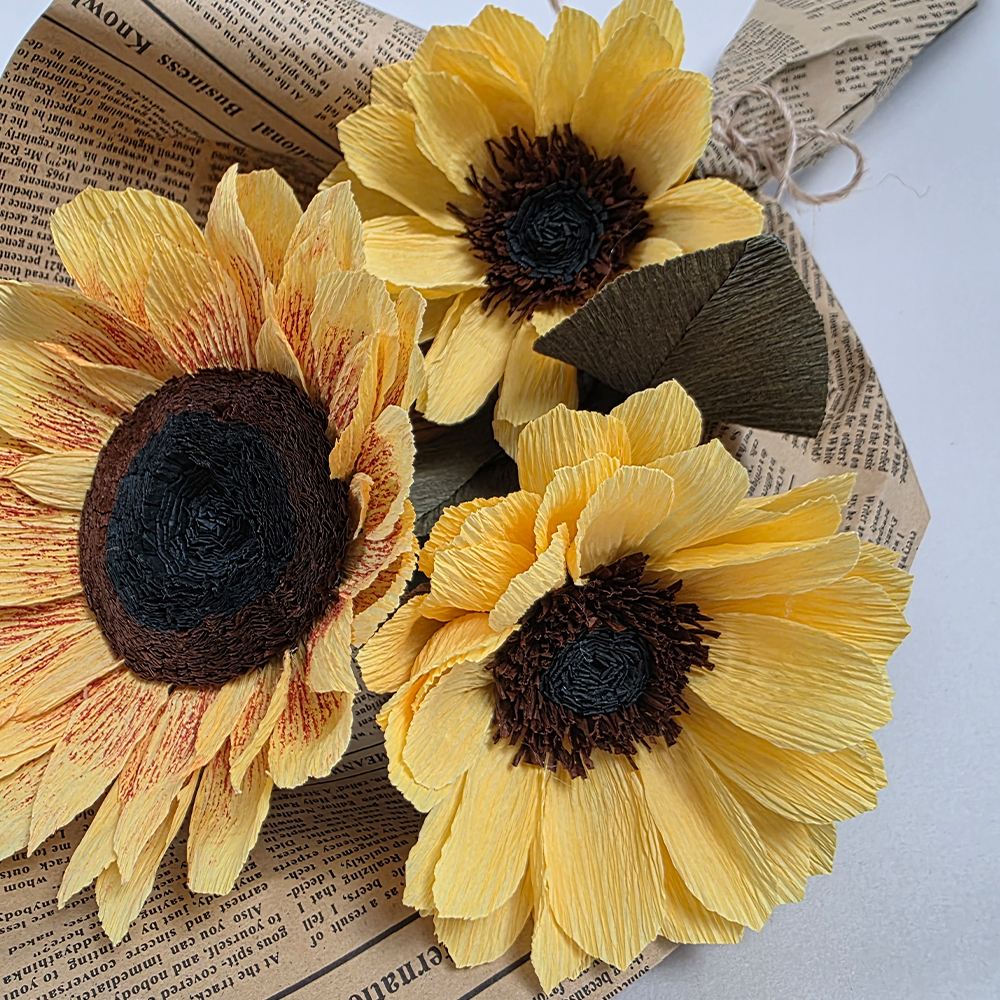 Sunflower Bouquet – Handmade Paper Flowers