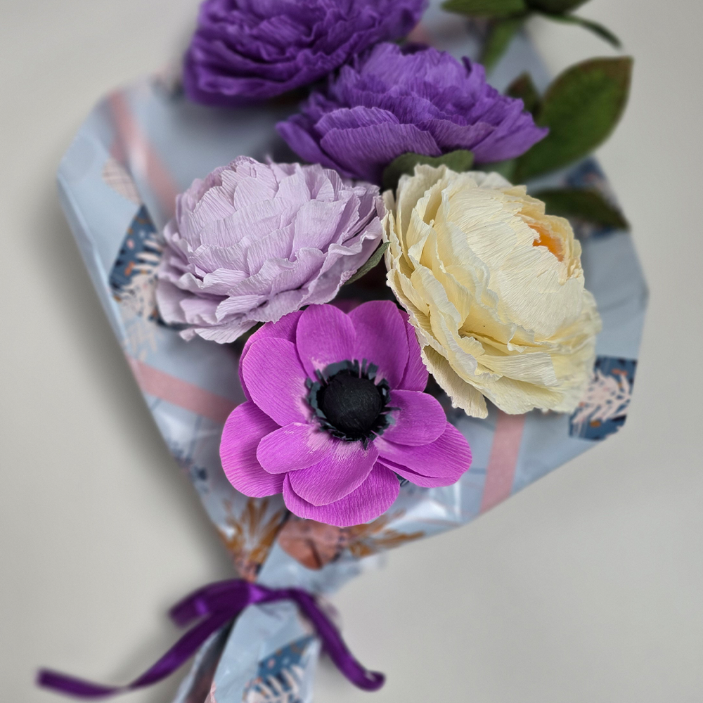 Lavender Dreams Bouquet – Handmade Paper Flowers
