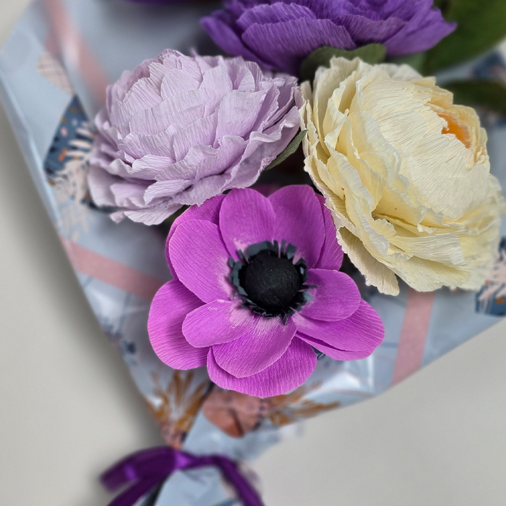 Lavender Dreams Bouquet – Handmade Paper Flowers