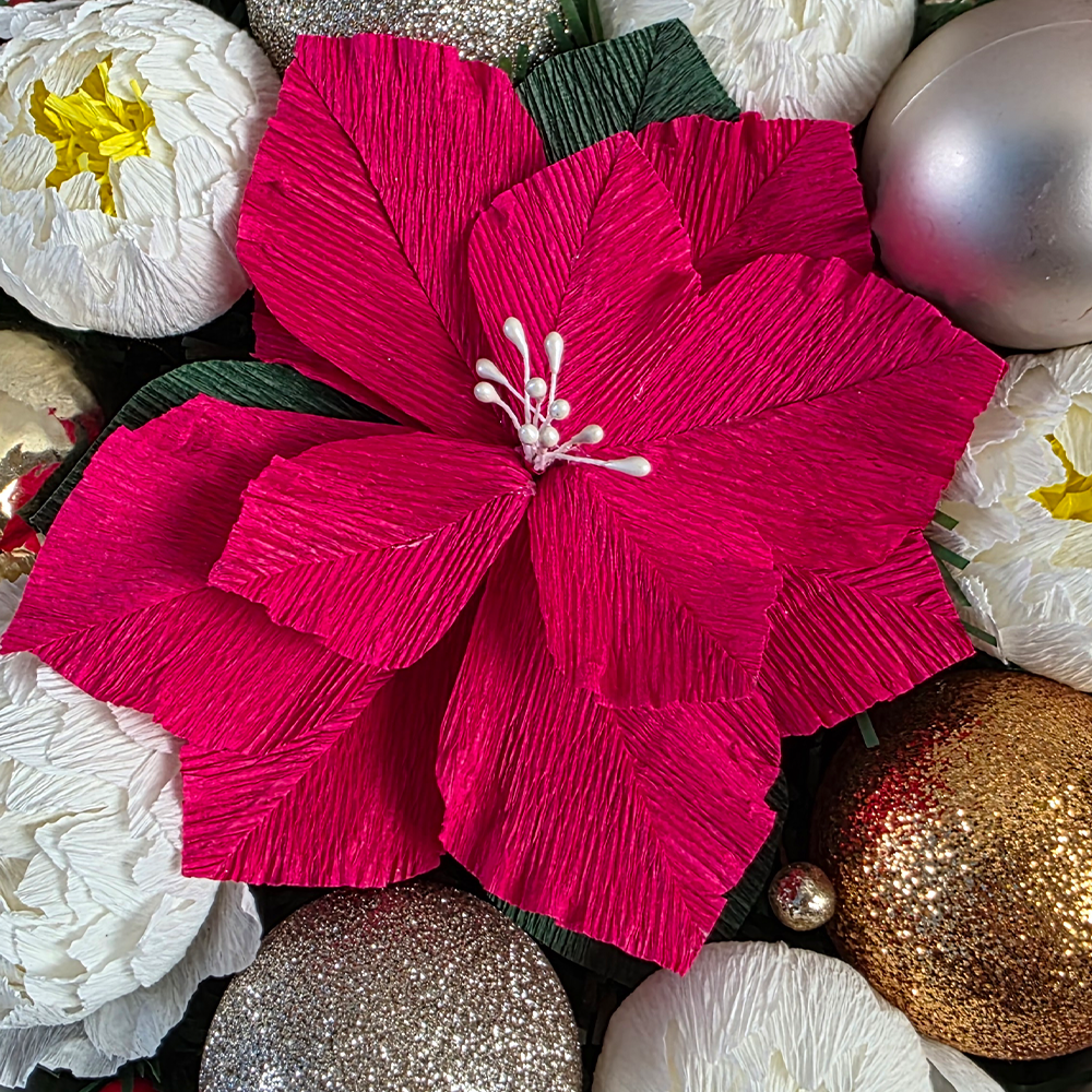 Large Christmas Hat Box Arrangement