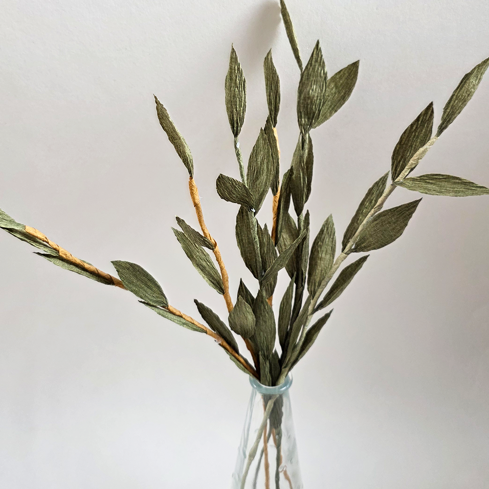 Paper Eucalyptus 6 Stems