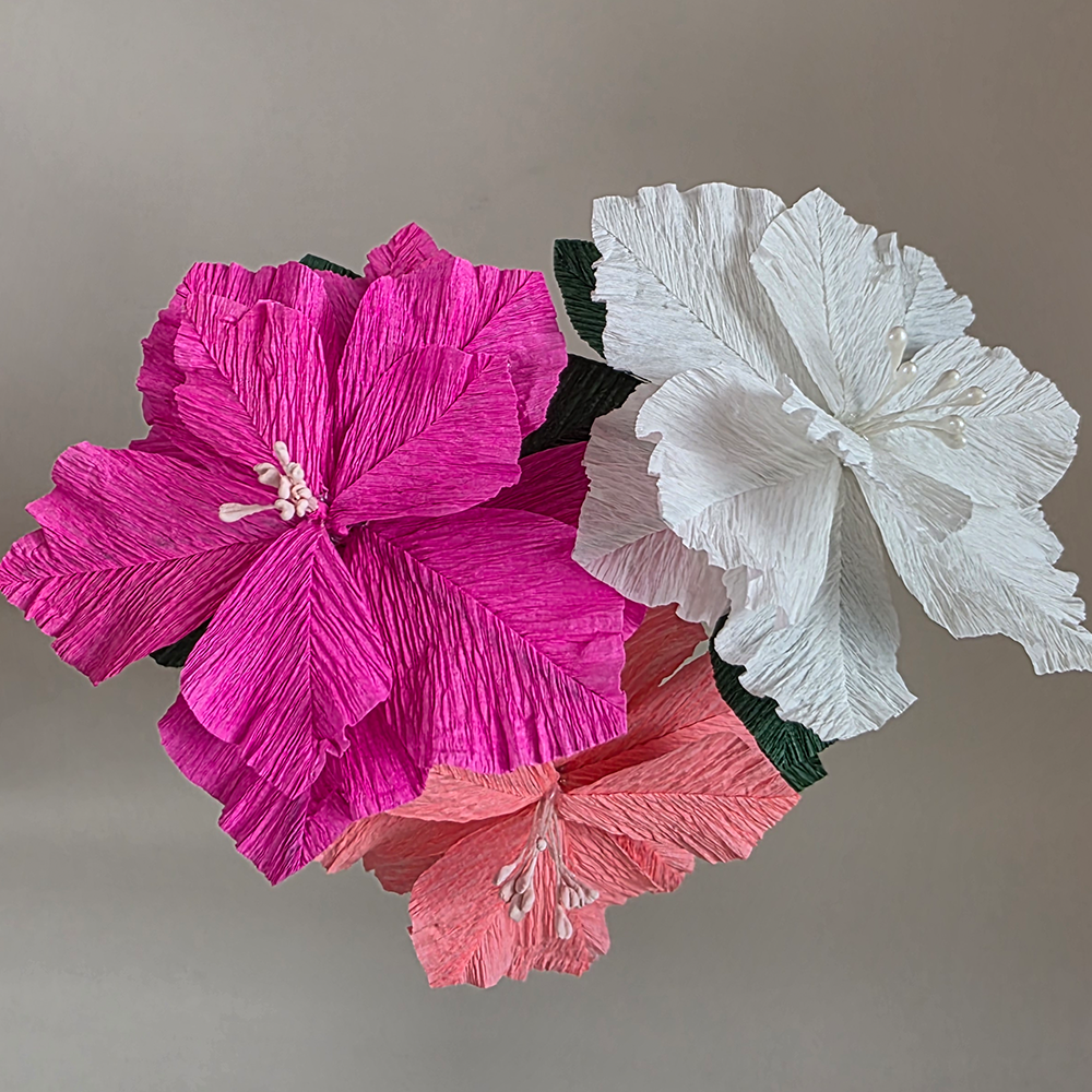 Handmade Crepe Paper Poinsettia – Christmas Ornament or Home Décor (Made to Order)