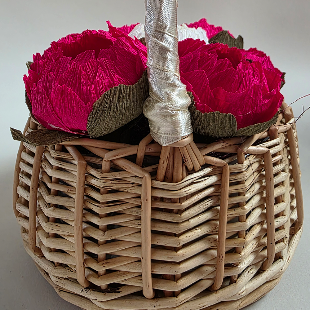 Cute Peony Basket